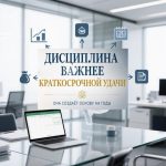 Финансовое мышление и привычки на деревянном столе с растением