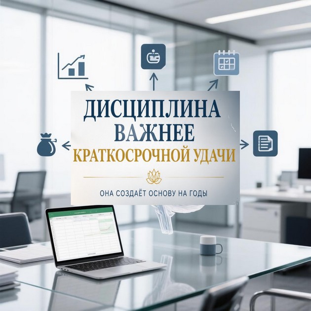 Финансовое мышление и привычки на деревянном столе с растением